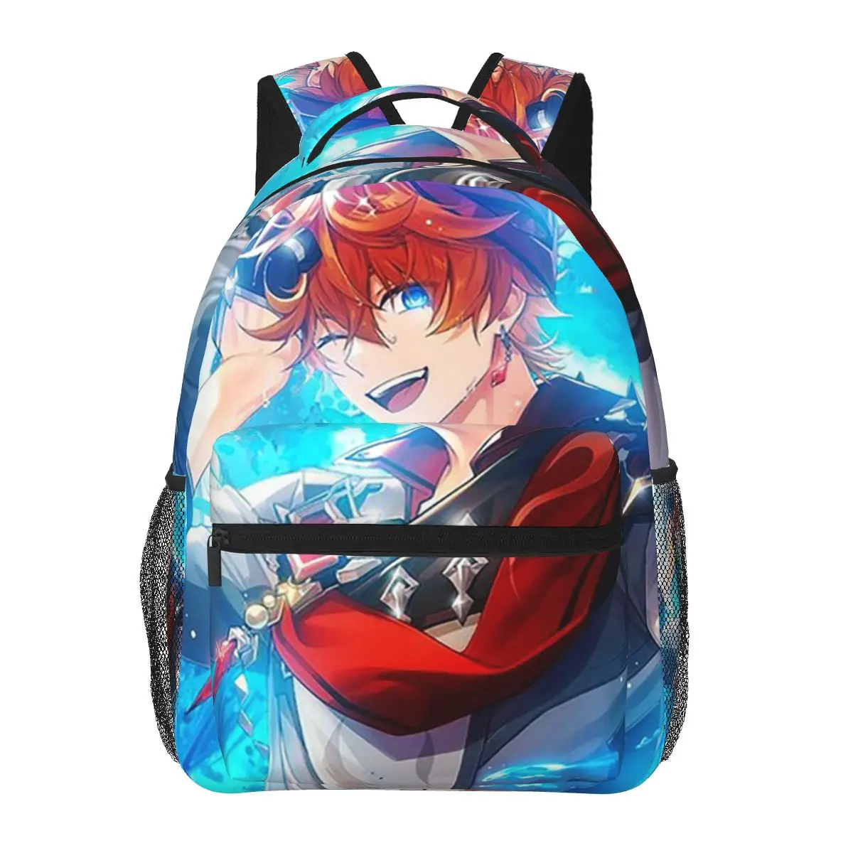 Genshin Impact Childe Diluc Ragnvindr Anime Backpacks Boys Girls Bookbag Children School Bags Travel Rucksack Shoulder Bag