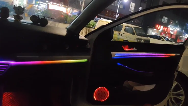 2025 New 18 Color Color Changing Ambient Light Cost Effective Interior Decor Fit 2019-2023 Compact Sedan