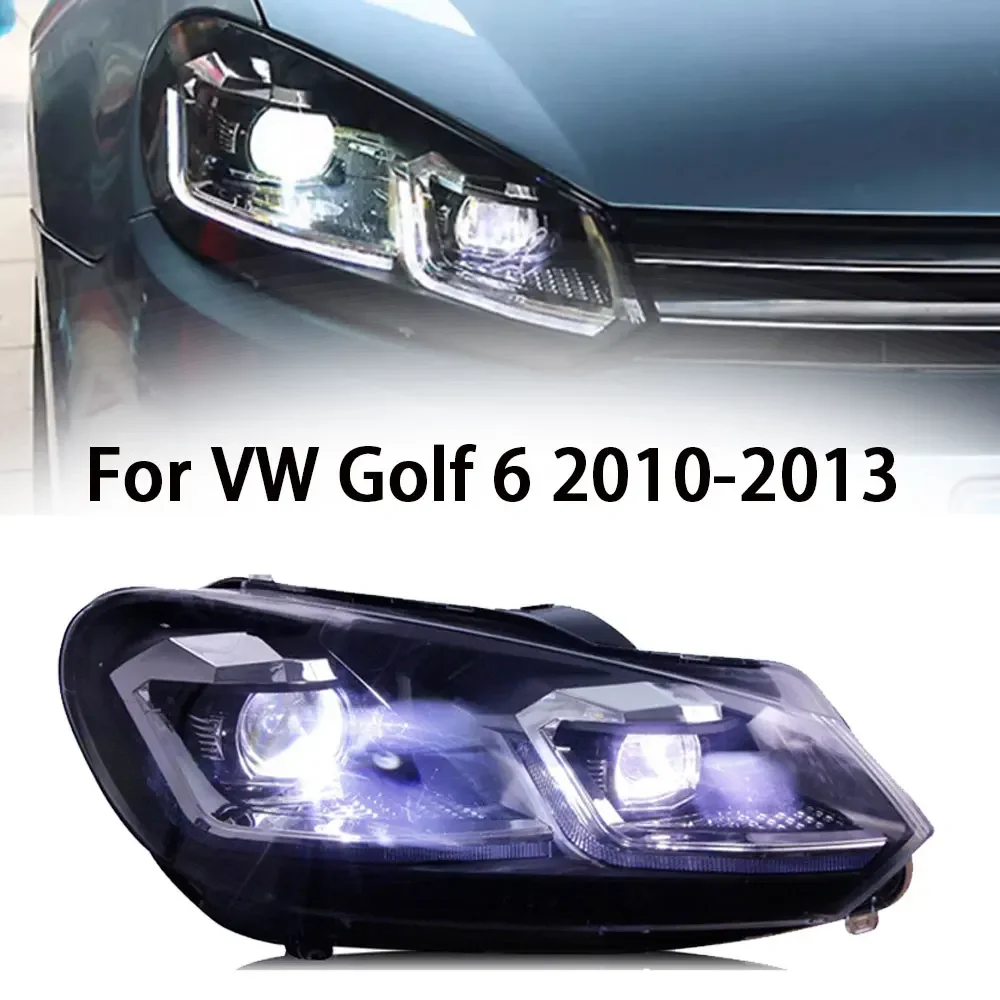 

Car lights For VW Volkswag Golf 6 2010-2013 headlight assembly modified Golf7.5LED DRL, flow light, turn signal lens, xenon lamp