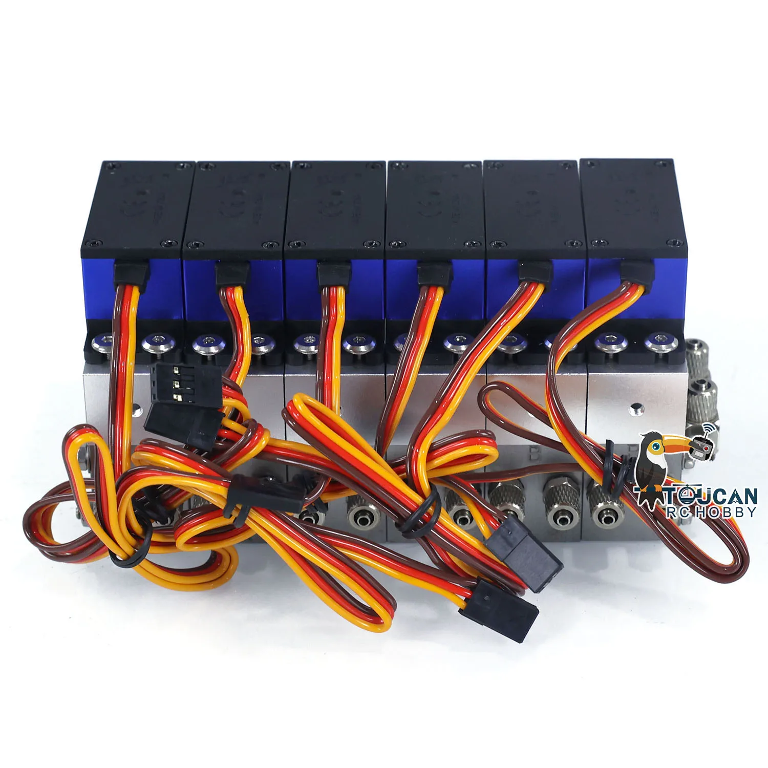 

1/12 In Stock Valve Block For Radio Model Directional Hydraulic Control 6CH Valve For HUINA 1/14 K970 100s RC Excavator DIY Part