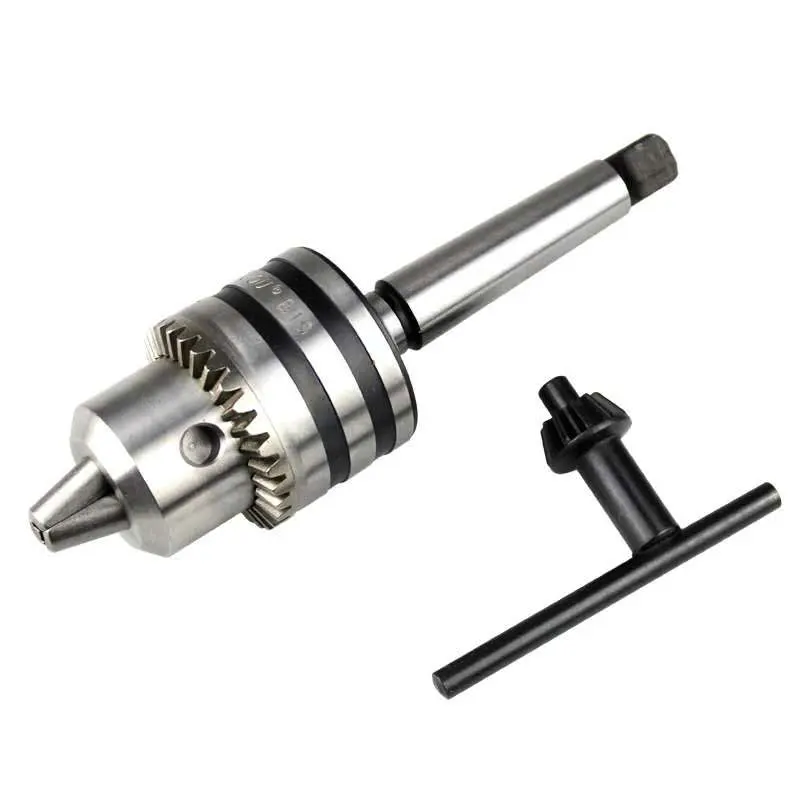 TULX 1Set MT1 MT2 MT3 MT4 B10 B12 B16 B18 0.6-6/1-10/1-13/3-16Morse Tapper Shank Drill Chuck Arbor Lathe CNC Drill Machine Tool