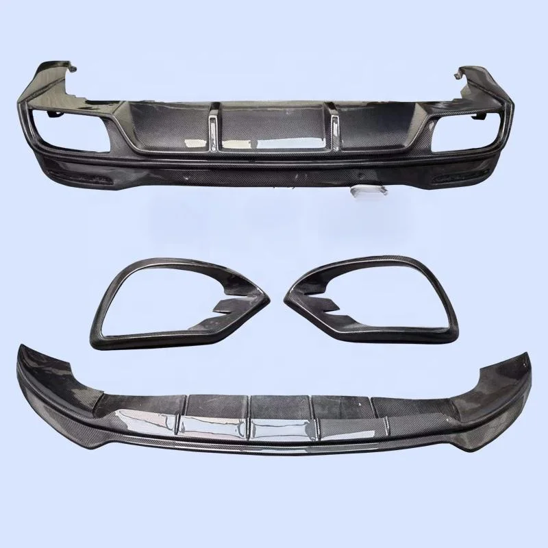 High Quality Carbon Fiber Body Kit With Bumper Diffuser Hood Tail Throat For GLS Exterior Tuning Parts