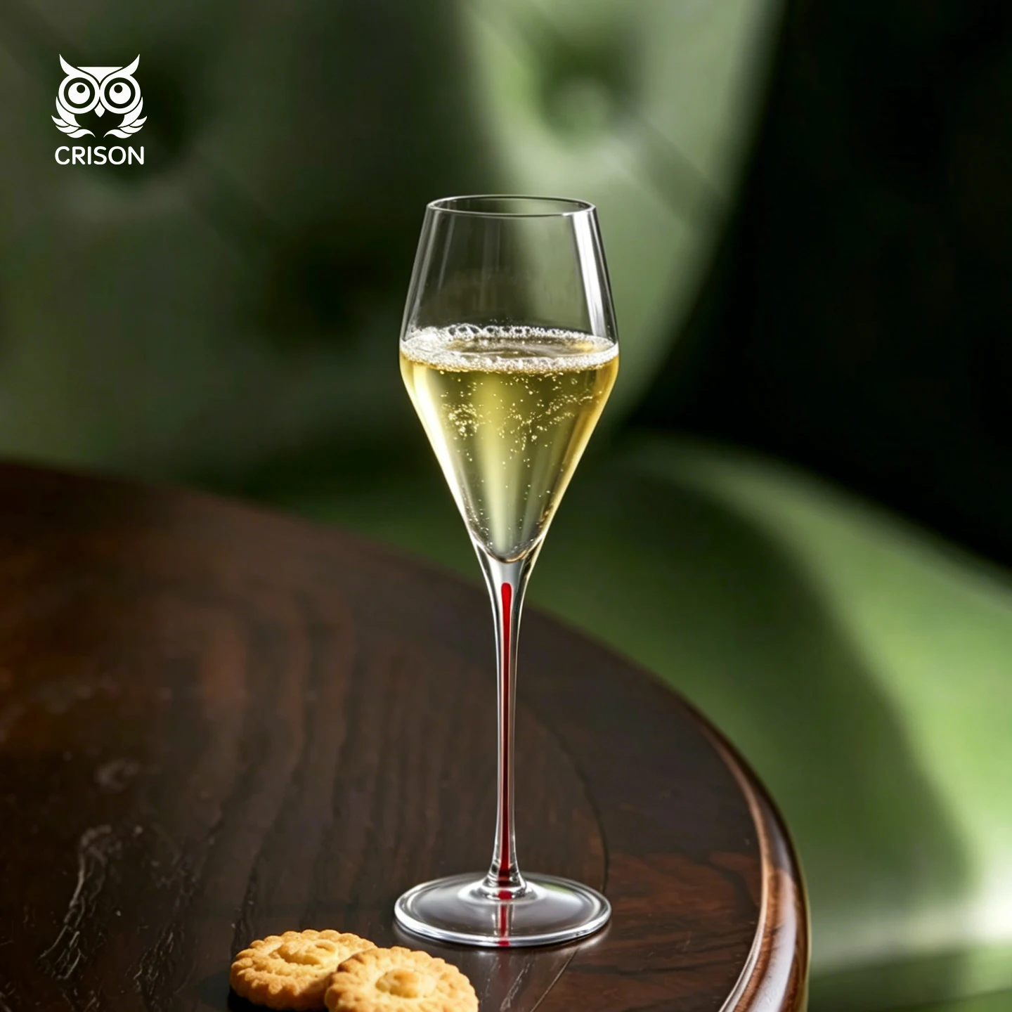 CRISON Premium Handcrafted Crystal Glass Champagne & Cocktail Glasses for Special Occasions