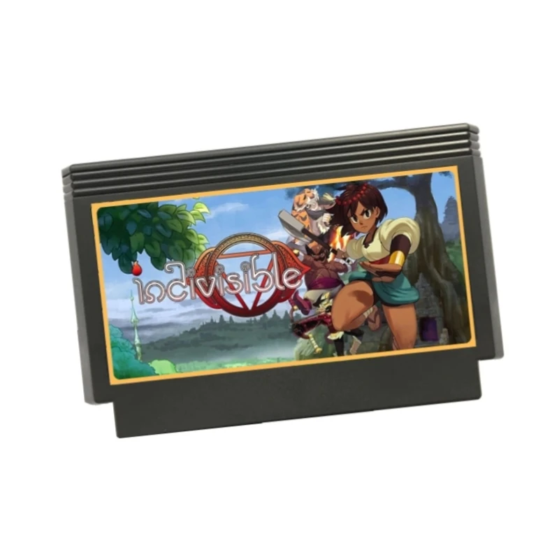 Indivisible 60 Pins Retro Game Cartridge for FC Console 8 Bit Video Game Card