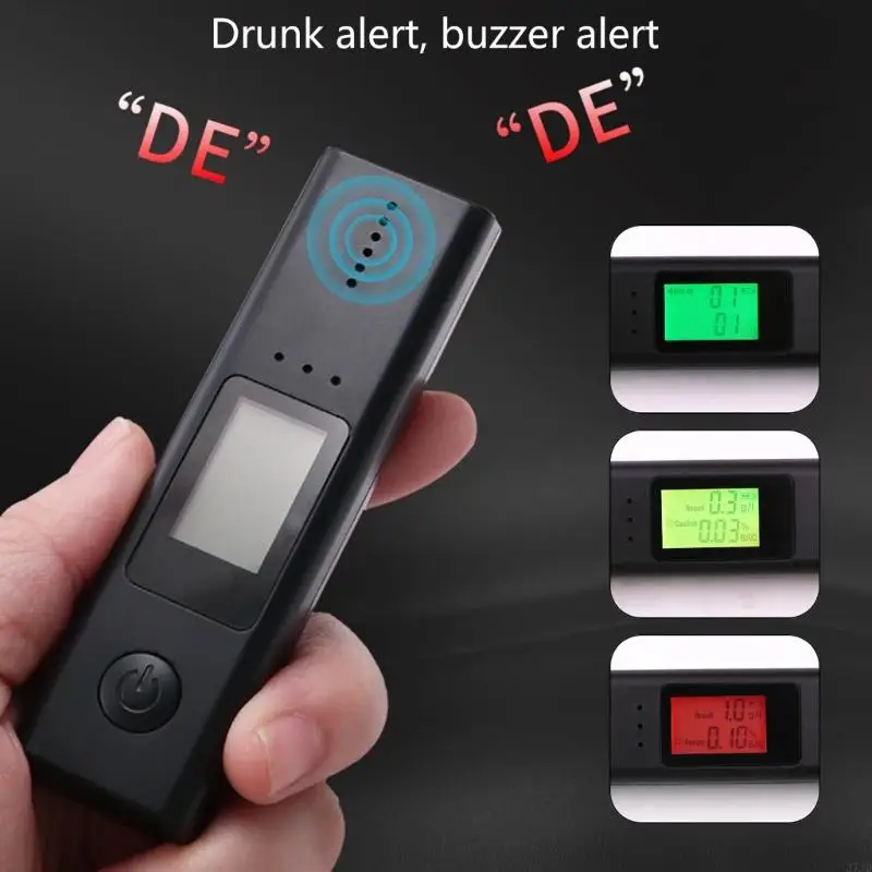 

Pocket Sized Professional Alcoholicity Breathalyzer Concentration Meter for Personals Use High Accuracy with LCD Readout 37JD