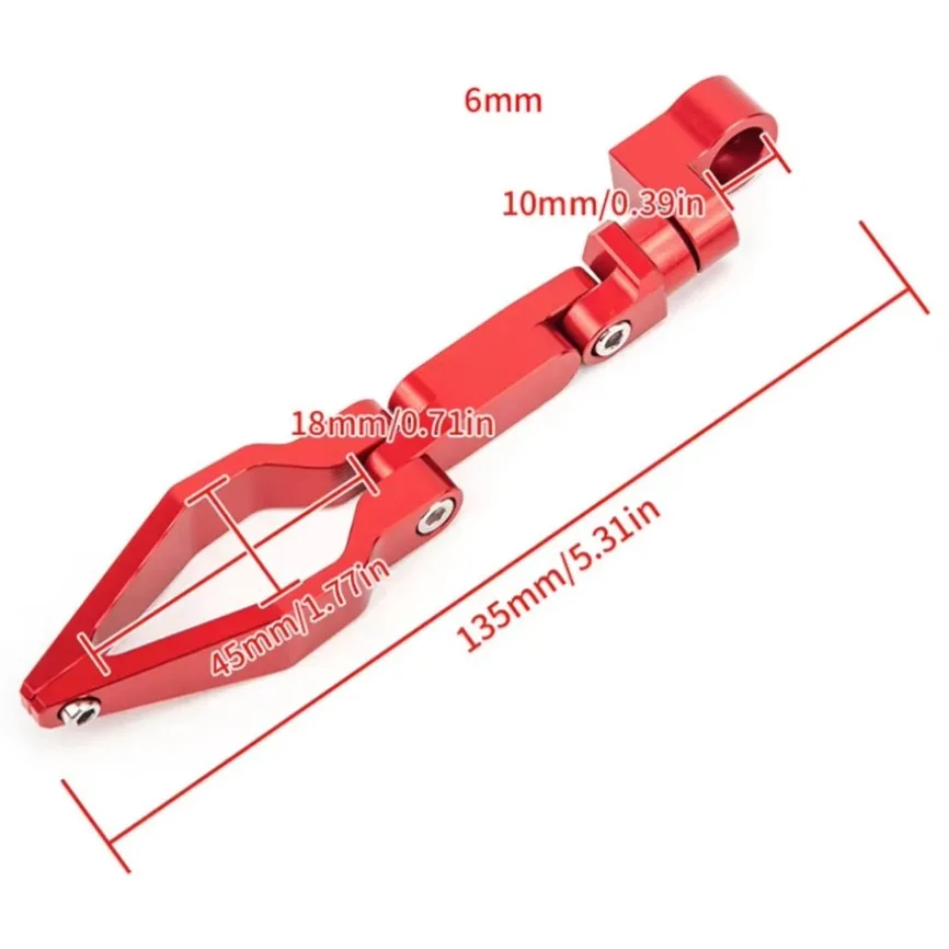 1pc Brake Line Hose Cable Guide Clamp Free Rotation Adjustment Foldable Oil Pipe Clamp Universal Motorcycles Accessories