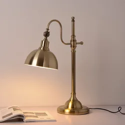 Nordic Bedroom Bedside Lamp Simple Modern Iron Folding American Luxury Hotel Study Reading Decoration Table Light
