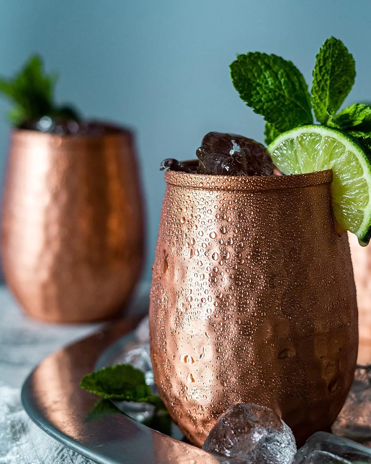 Copper Cups - 12 Oz set of 4 - A Unique Way To Enjoy Wine - The Perfect  Copper Tumbler for Water - Copper Drinking Cups Better 