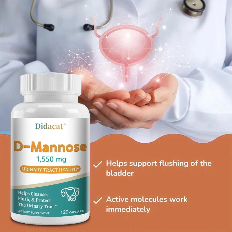 D-Mannose, Supports Urinary Tract Cleansing and Bladder Health, Premium Mannose for Women and Men