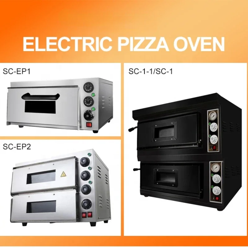 

Single layer electric pizza oven with stone bakery kitchen equipment pizza oven sale online