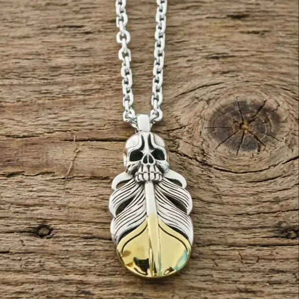 hip-hop-pure-silver-necklace-for-men-and-trendy-women-instagram-fashion-hip-hop-personality-pendant-jewelry-leaf-skull-head-chai