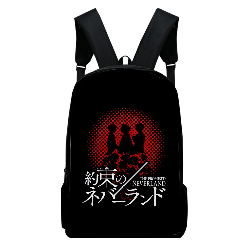 

Popular The Promised Neverland Notebook Backpacks pupil School Bags 3D Print Oxford Waterproof Boys/Girls Laptop Backpacks