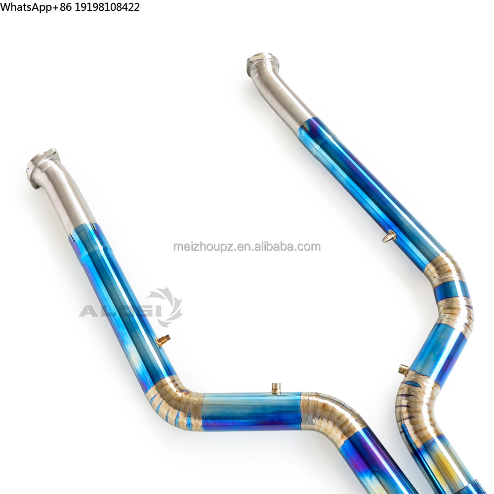 High Performance Exhaust Muffler System Resonator for BMW XM 4.4T 2023-2025 Auto Parts Titanium Alloy Exhaust Middle Pipe