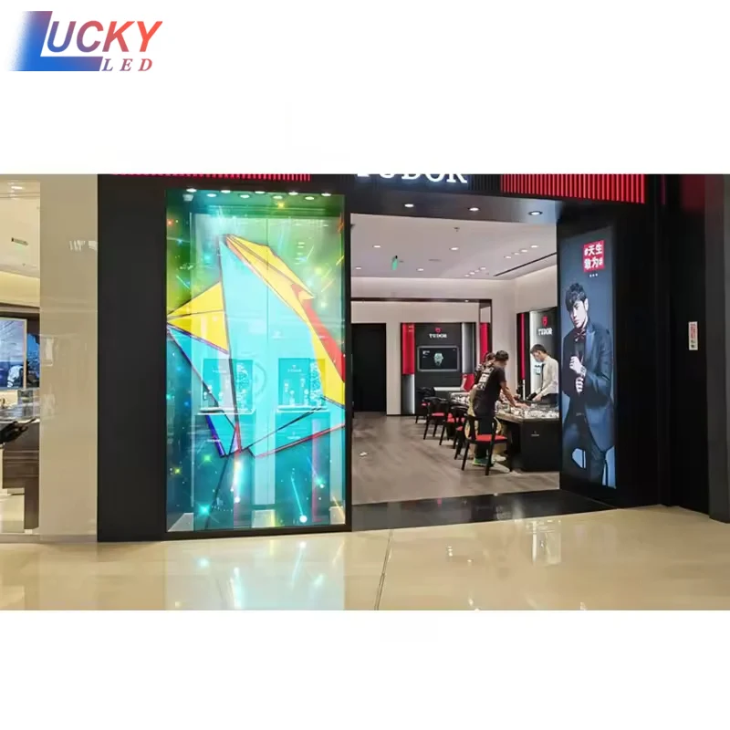 

Transparent 3D Hologram Mesh Projection Screen Invisible See-Through Design