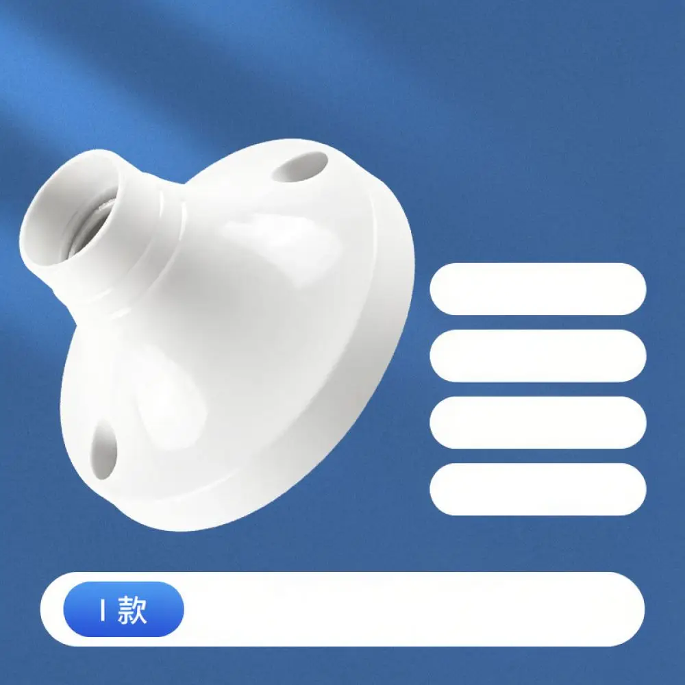 E27 Light Socket Ceramic Insert Ceiling Mounted Base Waterproof Connector For LED Bulbs Universal Indoor Garage Lighting Tool