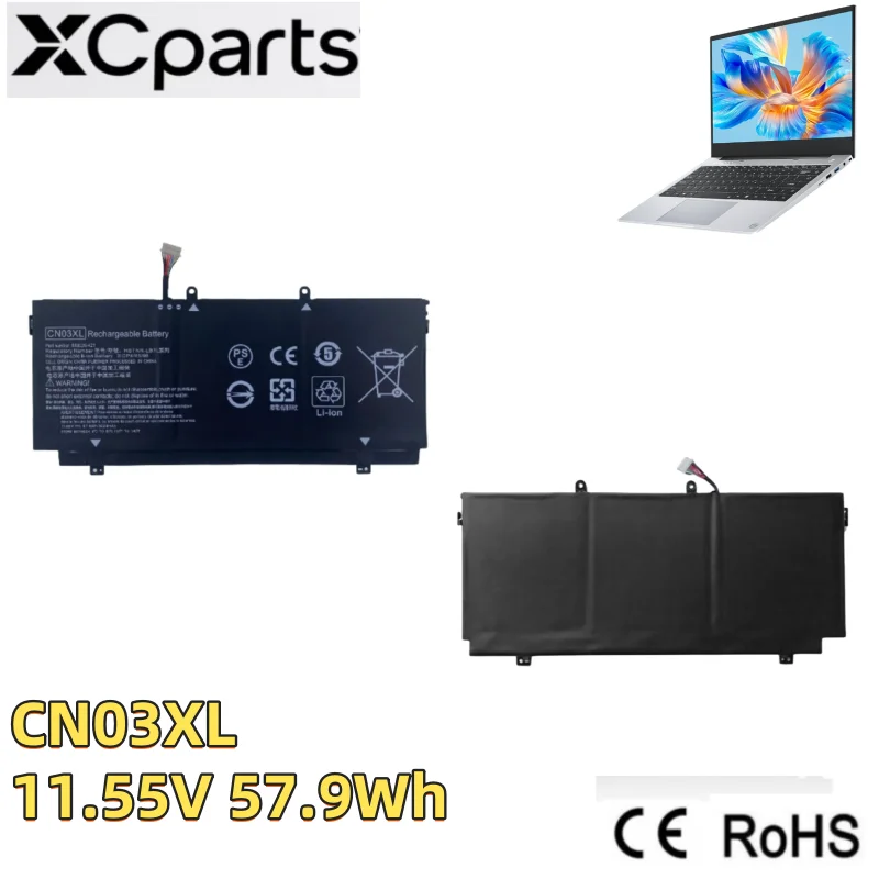 New 11.55V 57.9Wh CN03XL Laptop Battery For HP Spectre X360 13-AB 13-AC 13-W HSTNN-LB7L TPN-Q178 901345-855 859026-421 SH03XL