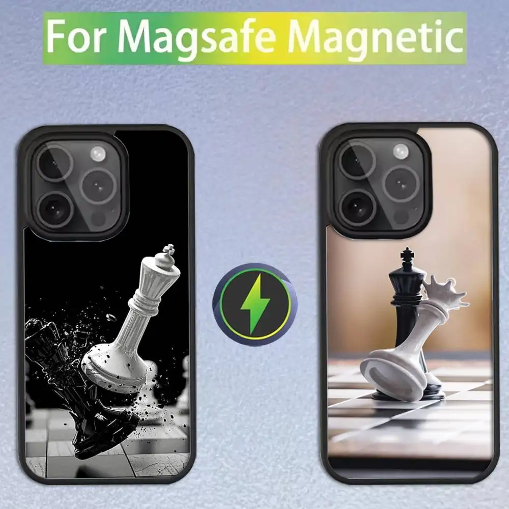 

Competitive Chess Game Phone Case For iPhone 17,16,15,14,13,12,11,Pro,Max,Plus,Mini,SE Magsafe Magnetic Wireless Charging