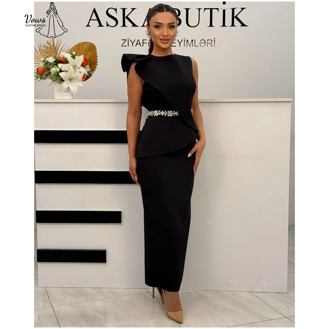 

Vows Custom Made Dresses for Special Events Satin Cloth Gala Dress Fishtail Skirt Prom Gown Bead Embroidery Elegant Dress Luxury