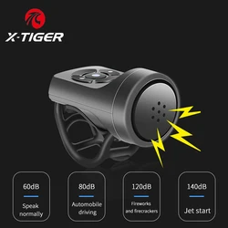 Timbre para bicicleta de X-TIGER, alarma eléctrica antirrobo, recargable, accesorios para ciclismo de carretera