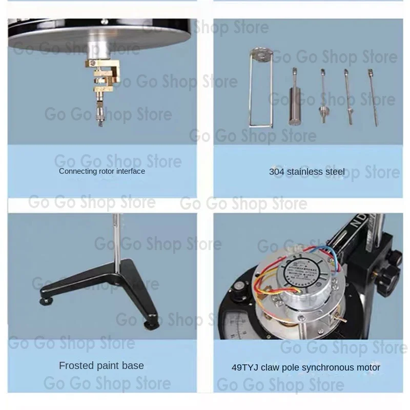 جهاز اختبار اللزوجة المحمول Ndj-1 للدوران مع 1-4 #   المغزل المحمول 110/220 فولت