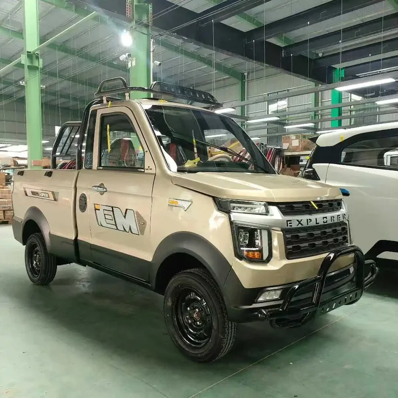 No Driving License Required New Energy Vehicle Pickup Customized Color 2000W-4000W Motor-300km Range Farm