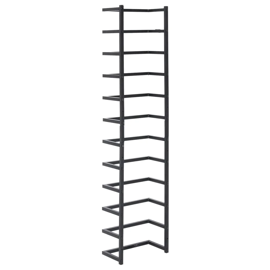 vidaXL Towel Rack Black 24x12x96 cm Steel /bathroom facilities/bathroom hardware/towel rack