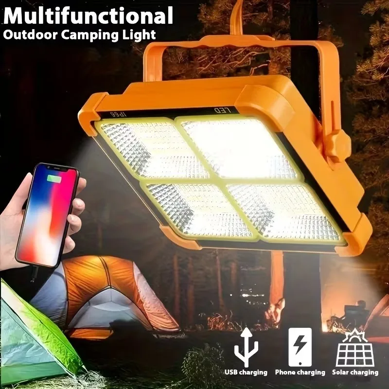 Super Bright Solar Handheld Light Rechargeable Spotlight Garden Outdoor Camping Portable High Power Emergency Lighting Lantern
