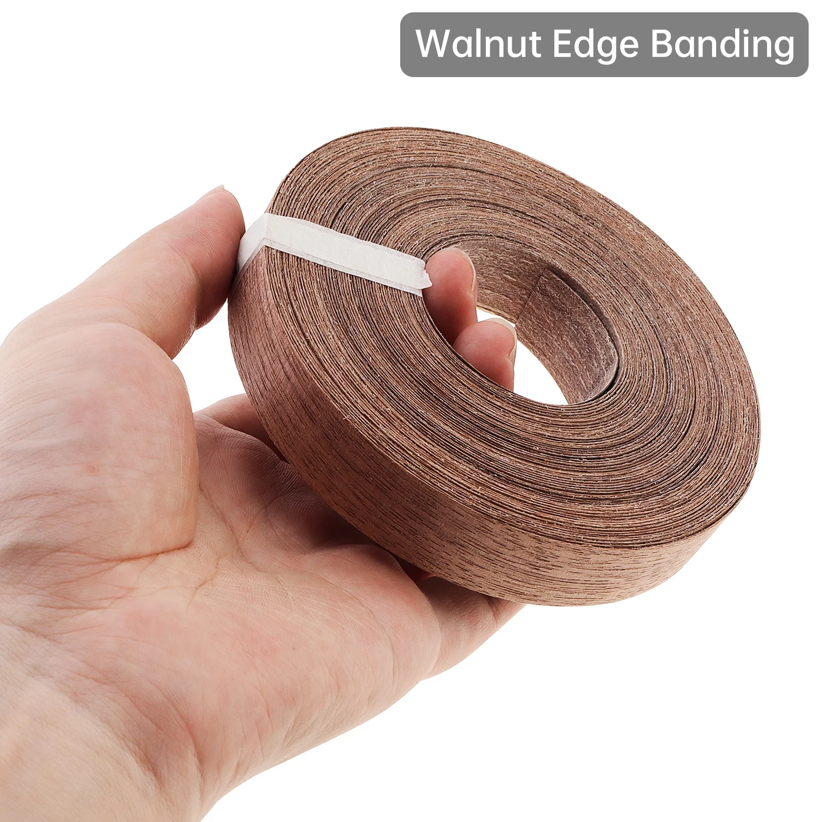 ربط حافة الجوز بطول 15 مترًا، ربط شريط من الخشب الحقيقي الملتصق مسبقًا لاستعادة الأثاث/إصلاح الخزانة، ربط حافة مرن #2