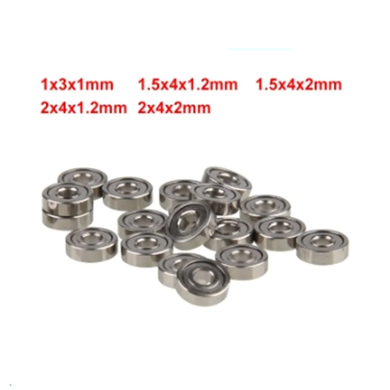 

50-10Pcs Earrings Headpiece Ring Toy 1x3x1 1.5x4x1.21.5x4x2 2x4x1.2 2x4x2mm Rotating Small Micro Bearings