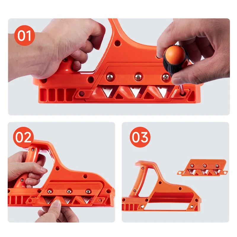 1PC Gipsplaat Snelle Snijmachine Gipsplaat Hand Planed Muur Rand Afkanten Machine Met 45/60 Graden.