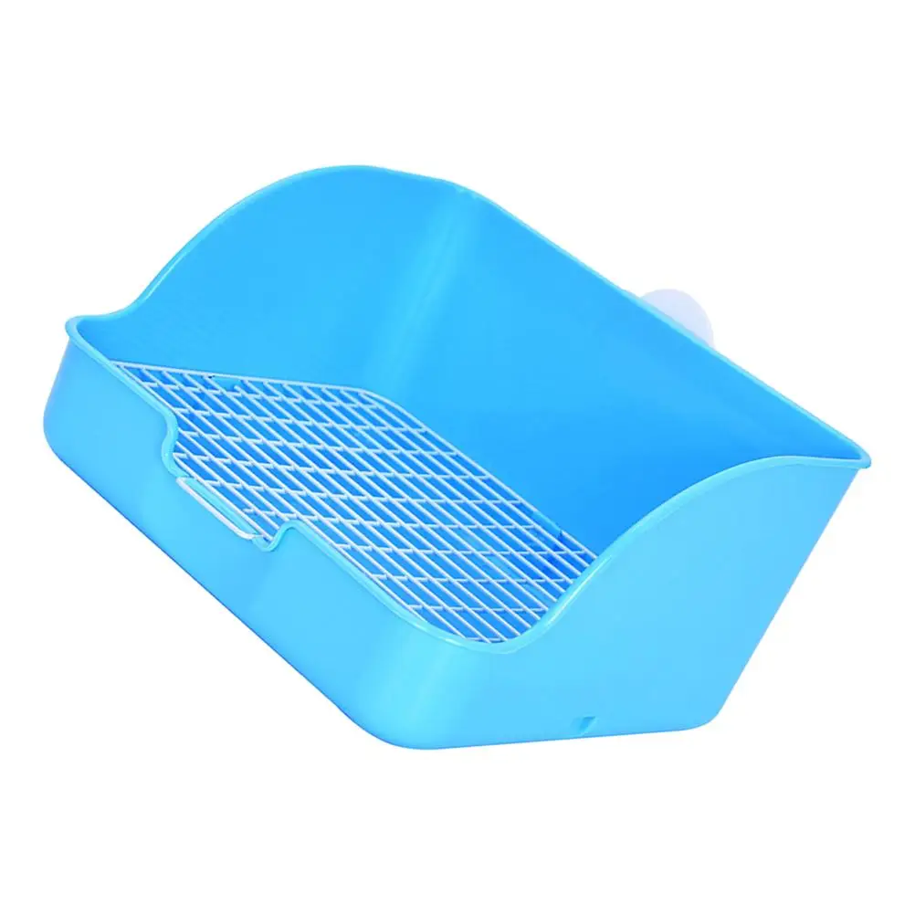 

Small Pet Cage Supply Chinchilla Plastic Bunny Potty Anti-fall Rabbit Training Child Toilet