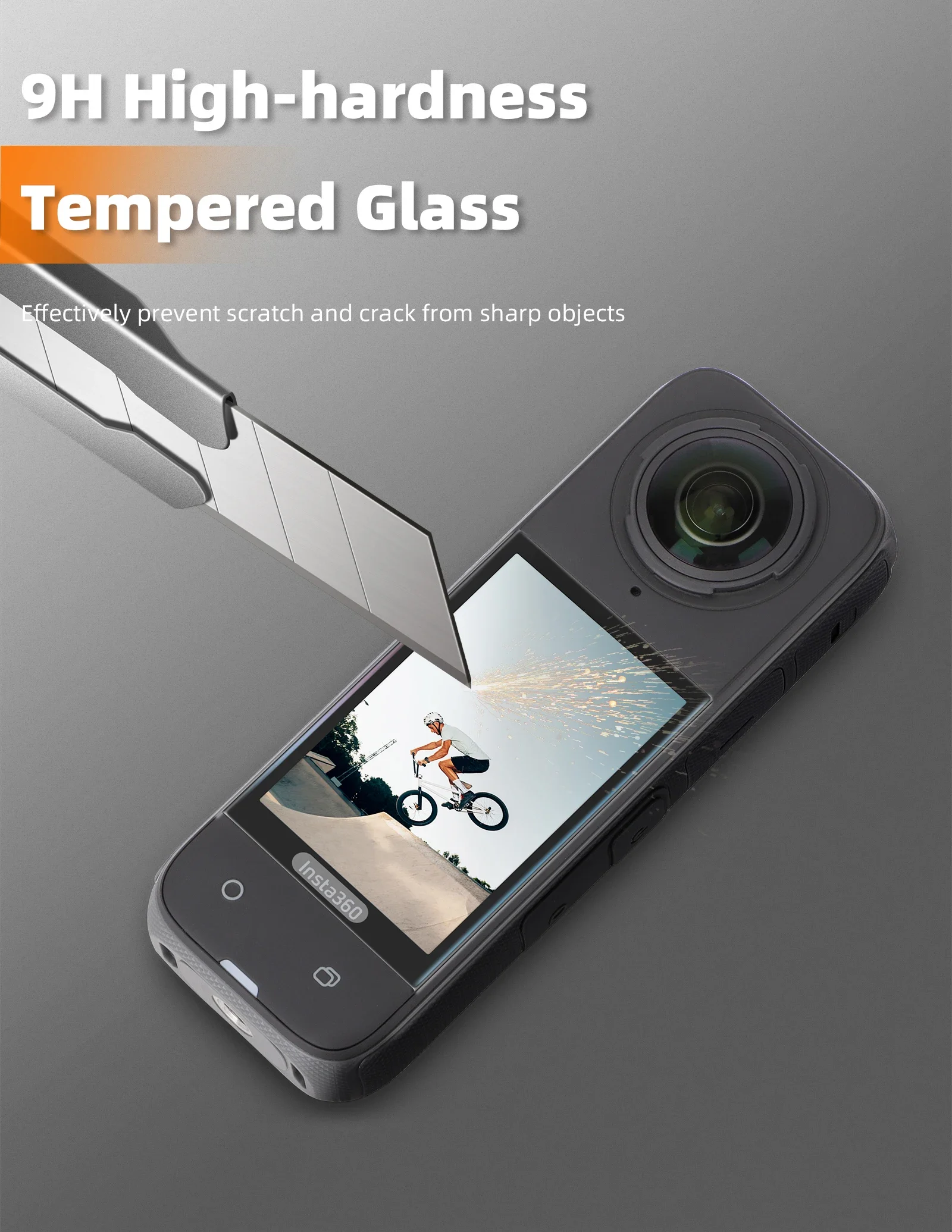 9HD Tempered Glass Film for Insta360 X4 Screen Protector Anti-scratch Protective Films for Insta360 X4 Action Camera Accessories