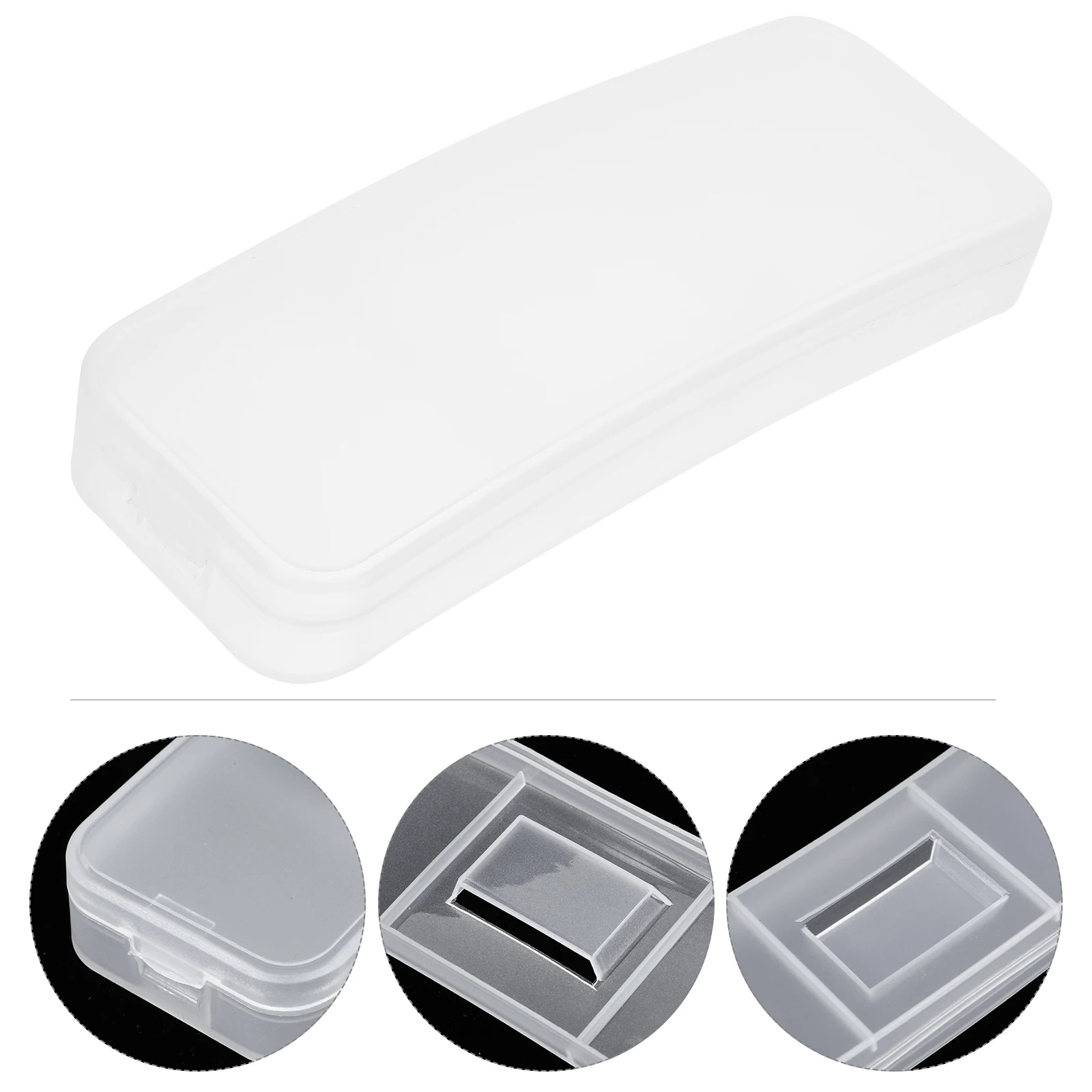 

10 Pcs Hard Bracket Glasses Case Travel Eyeglasses Transparent Sunglasses Plastic Protective