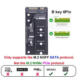 M.2 NGFF SSD do SATA 3 3.0 Adapter karty konwerter B B i M protokół klucza dysk półprzewodnikowy dysku 2230 2280 2242