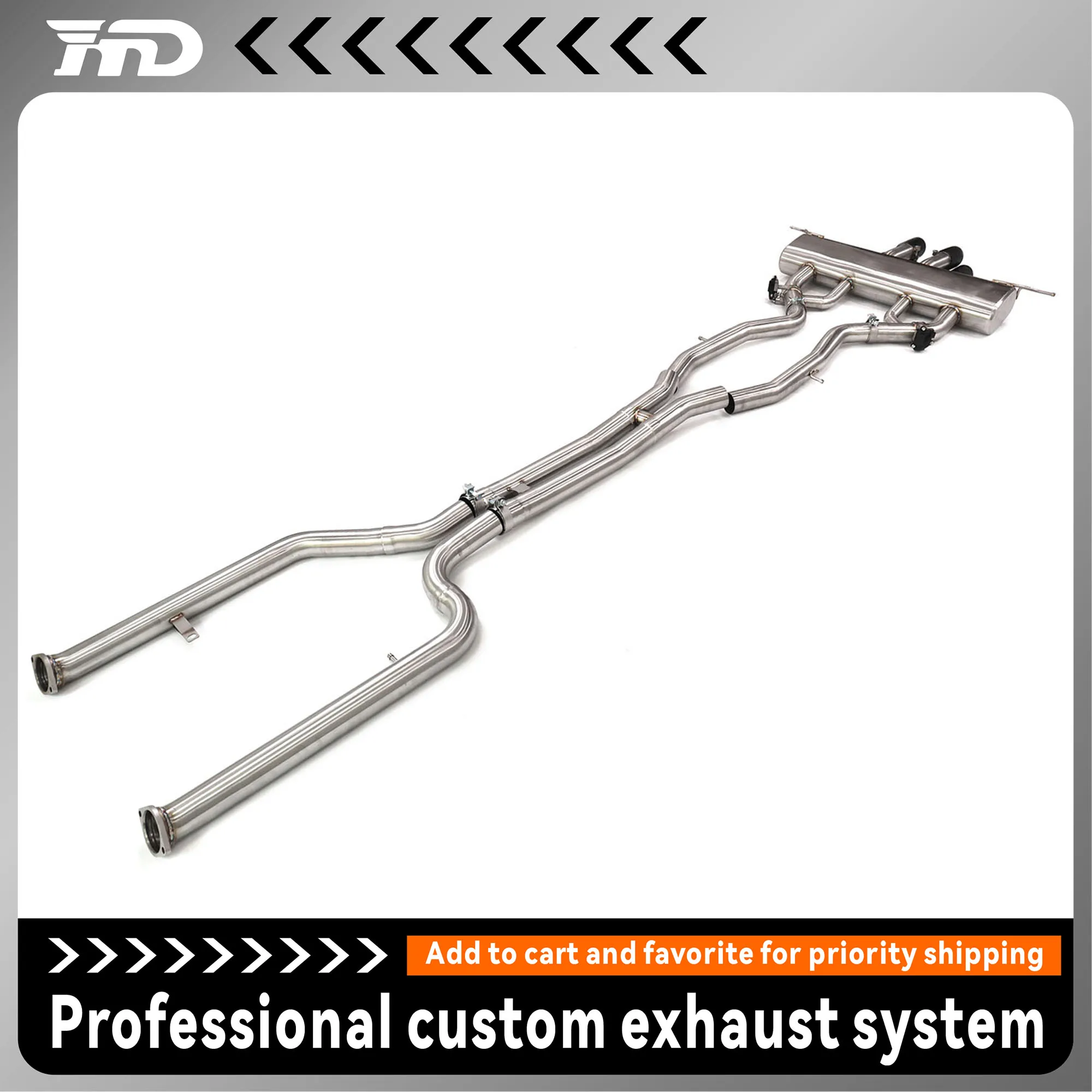 

HMD Exhaust System carbon fiber diffuser Gatling Catback Stainless Steel Performance for BMW M3 M4 G80 G82 Muffler With Valv