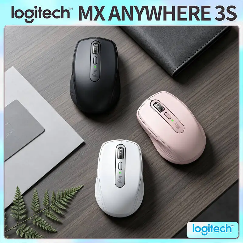 Wireless MX Anywhere 3S - 8K DPI, MagSpeed Scroll, Anti-Slip, Perfect for Pet Creative Studio & Design Task