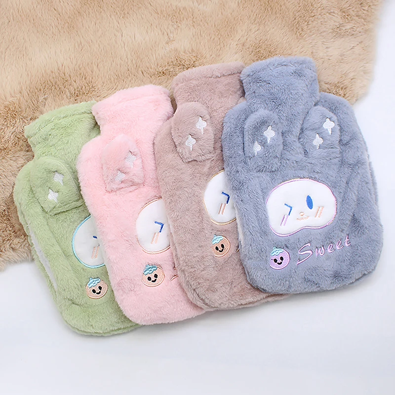 

New Plush Hand Po Warm Water Bottle Hot Water Bottles Portable Hand Warmer Girls Pocket Hand Feet Hot Water Bags