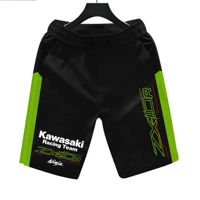 Kawasaki Motorcycle New Men\'s Padel Sport Shorts Summer Male Breathable Tennis Shorts Quick-Drying Trousers Running Sportwear