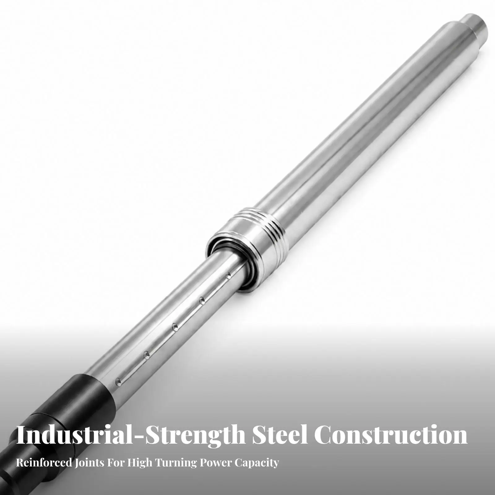 Adjustable Length Ratchet Wrench Set 1/2 Inch Drive Heavy Duty Cr-mo Steel Silver Black Handle Workshop Tool for Tight Spaces
