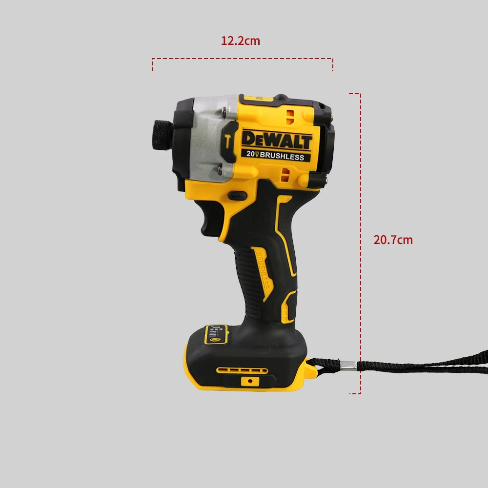 Taladro de impacto multifuncional compacto inalámbrico DEWALT DCF860 282N. Herramientas eléctricas recargables con batería de 20 V de alto par M