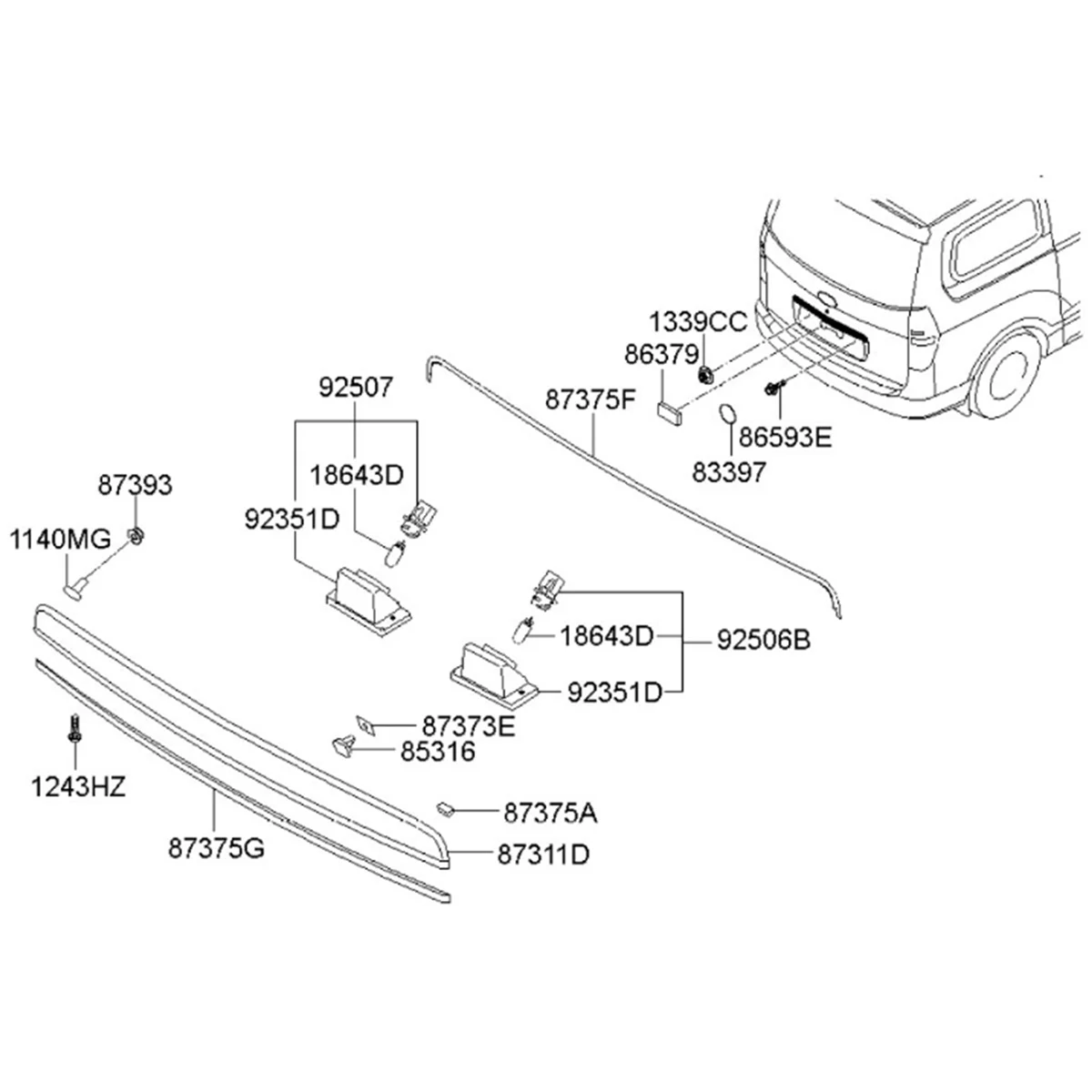 For Hyundai H1 Grand Starex Car Reverse Camera Rear View Backup Camera