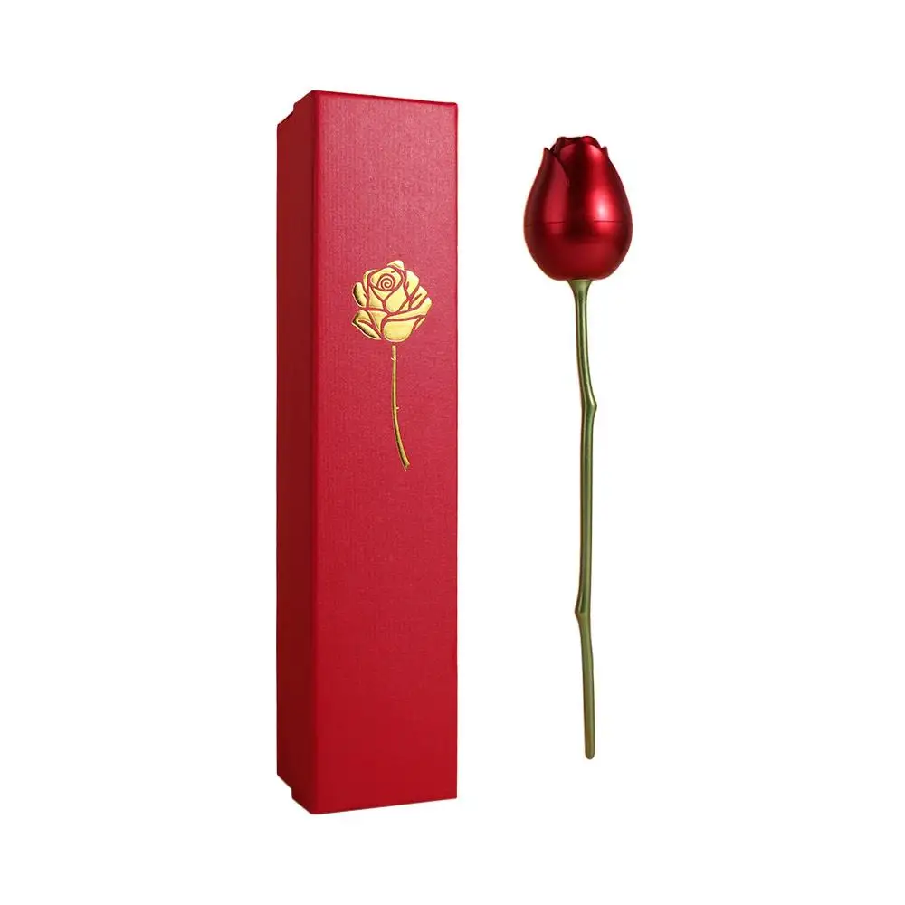 

Романтическая коробка для колец с имитацией розы, бархатная подвеска, упаковка, подарочная коробка, портативная красная коробка для хранения обручальных колец