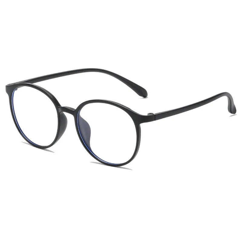 New Anti-blue Light Flat Glasses Vintage Round Thin Frame Glasses Women Man Flat Glasses Can Be Matched with Myopia Glass