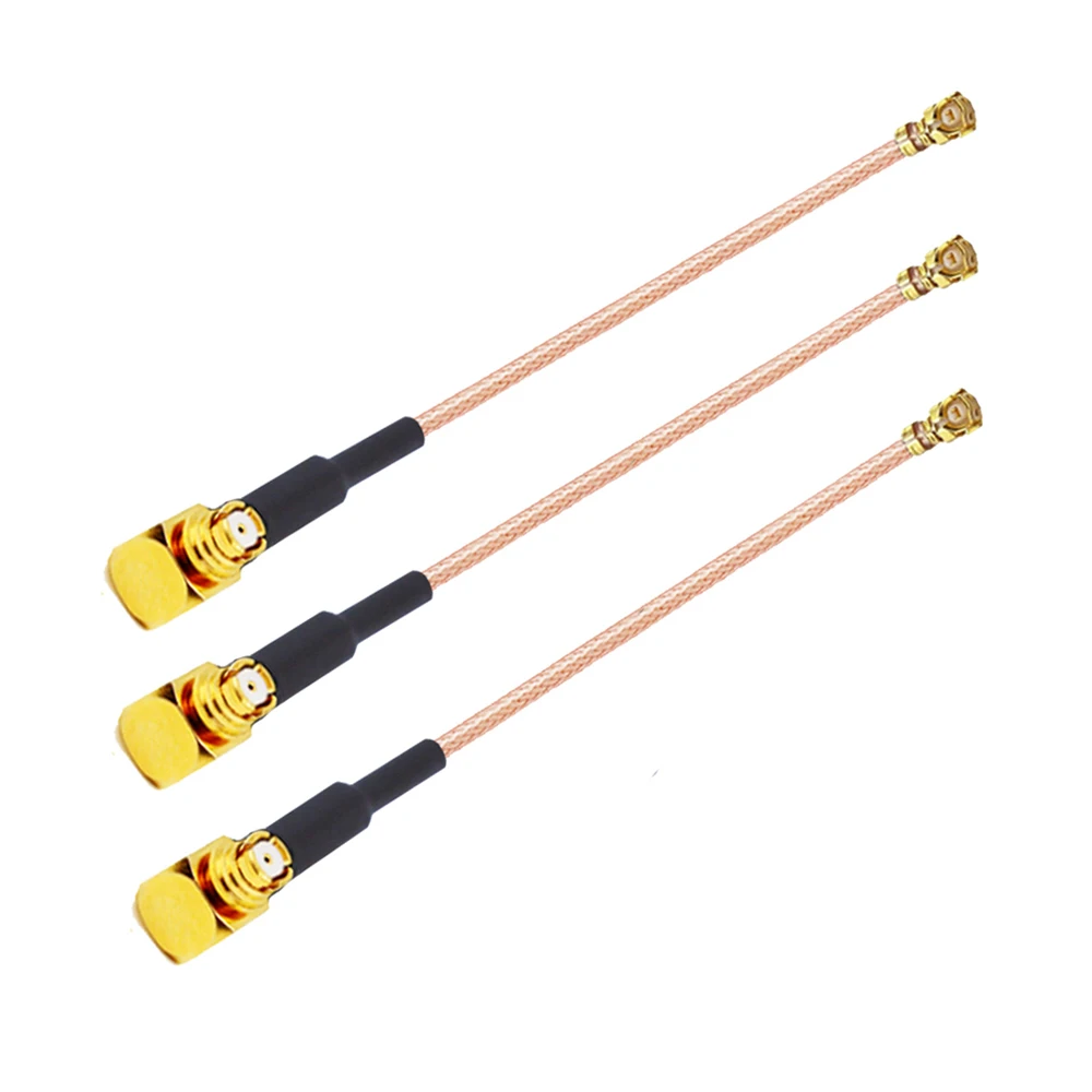 Imagem -02 - Smp Feminino Ângulo Direito Jack para U.fl Ipx Ipex1 Conector Fêmea 50 Ohm Rg178 rf Coaxial Pigtail Antena Extensão Jumper 10 Pcs