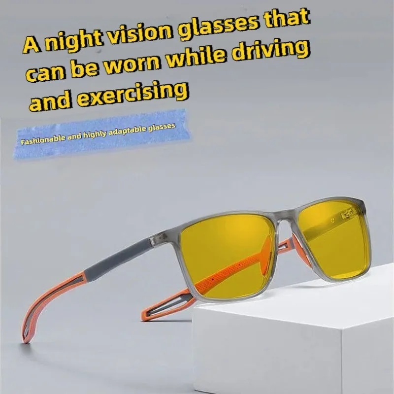 Night Photosensitive Color Changing Sports Glasses for Men, Fashionable and Trendy UV Resistant Glasses, Night Vision Goggles