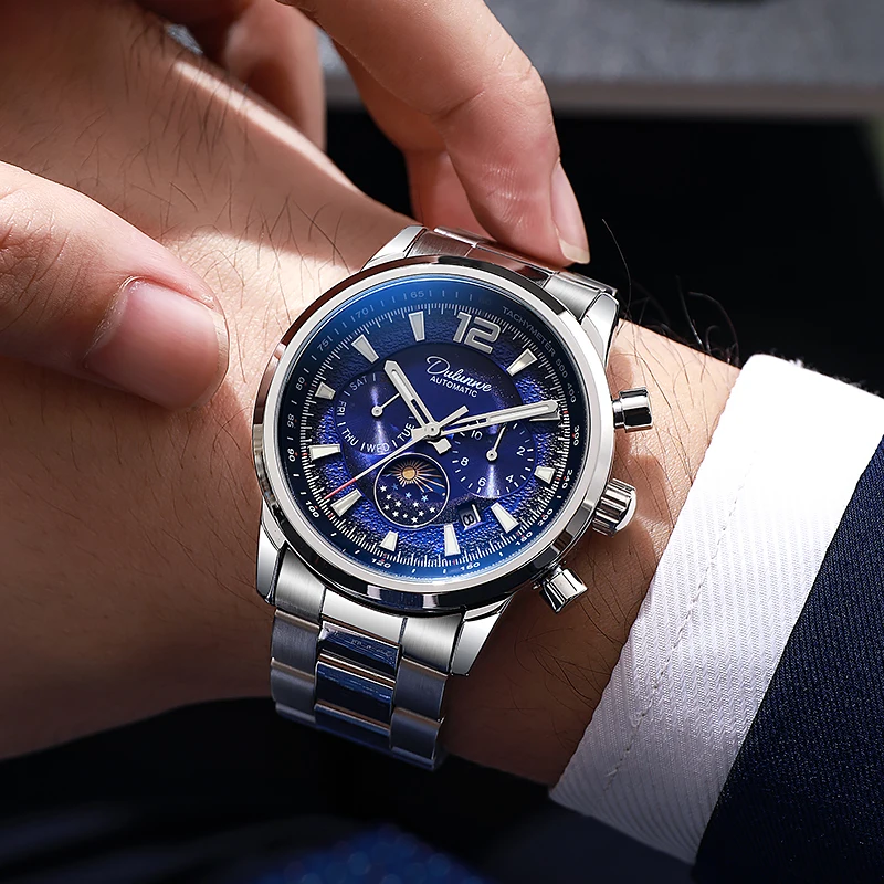 Men's Automatic Mechanical Watch, 2025 New Style, Trendy, Cool, Multifunctional Wristwatch, Unique Watch, Luxury Watch