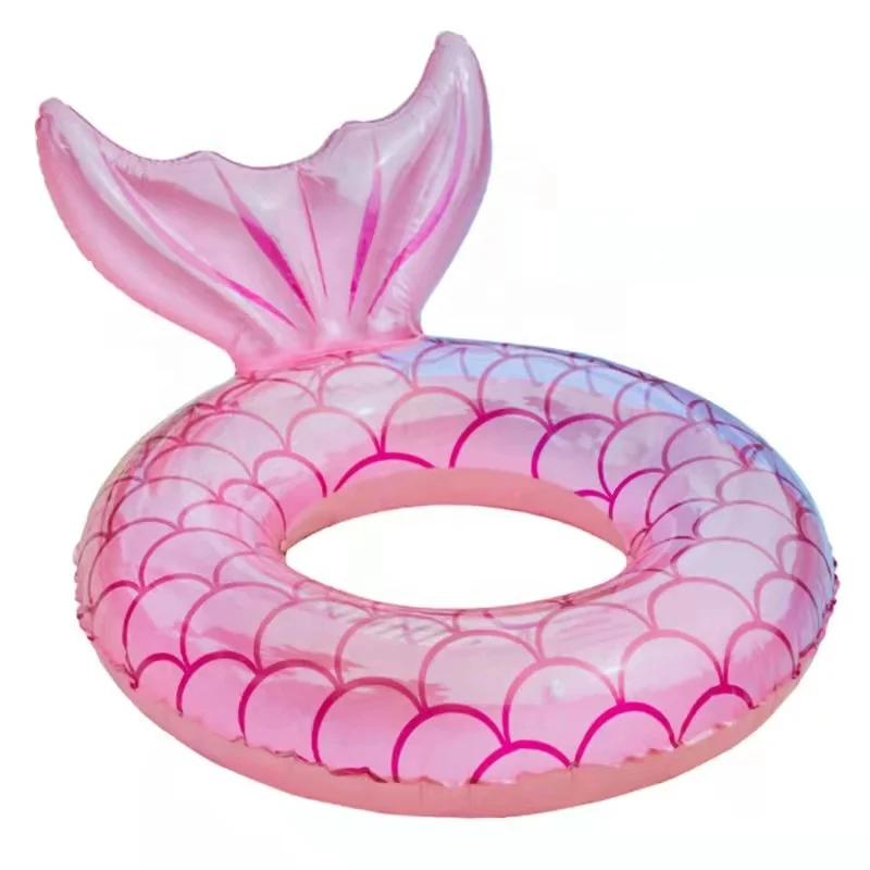 Factory Hot Inflatable Mermaid Tail Ring Float For Girls Inflatable Pool Party Toys Wholesale