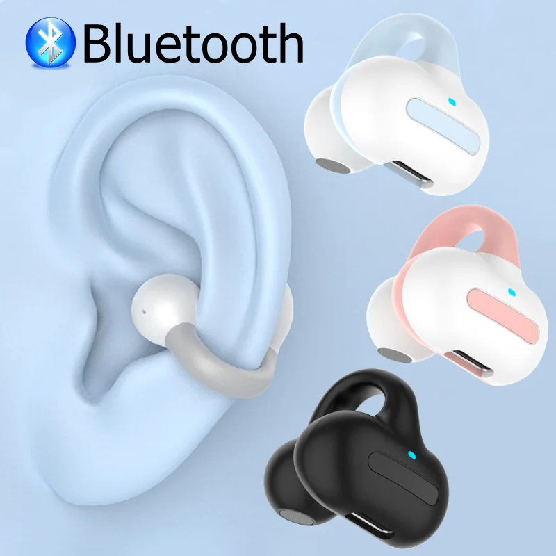 New Bone Conduction Bluetooth Earphones Open Ear Clip Wireless Headphones With Mic Sports Headsets for iPhone Samsung Mi Android