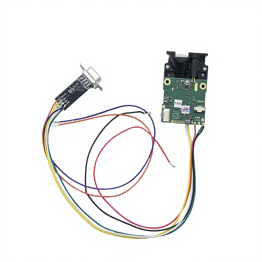 Laser Rangefinder Module RS232 Serial TX RX Vehicle Laser Distance Detector Sensor