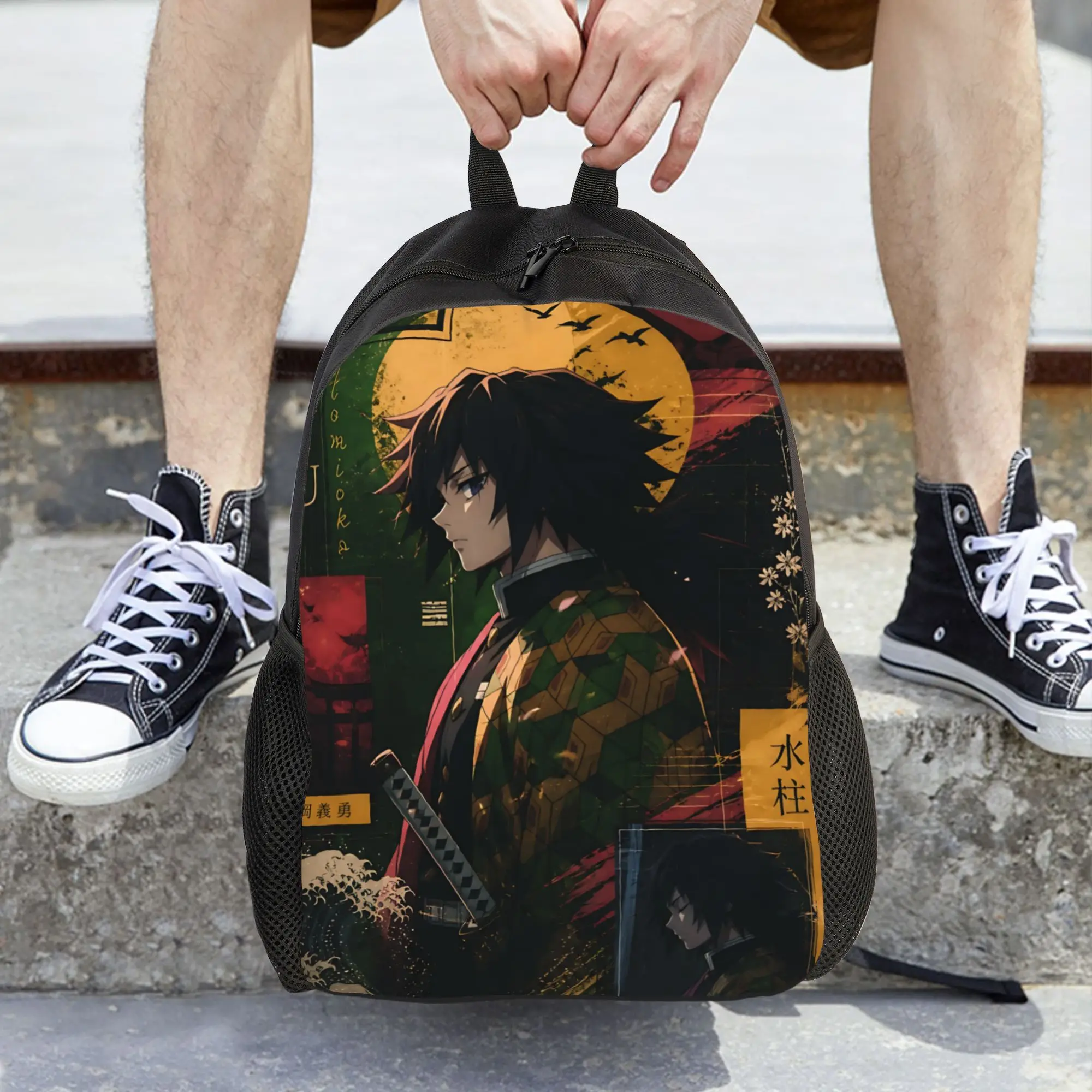 Fashion Halloween Demon Slayer Backpacks Its Bag  mochila Outdoor Large Capacity Rucksack